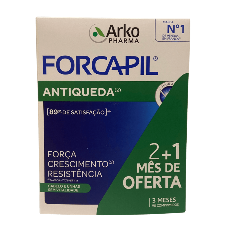 Arkopharma Pack 2+1 Forcapil Antiqueda 30 Comprimidos - imagem principal