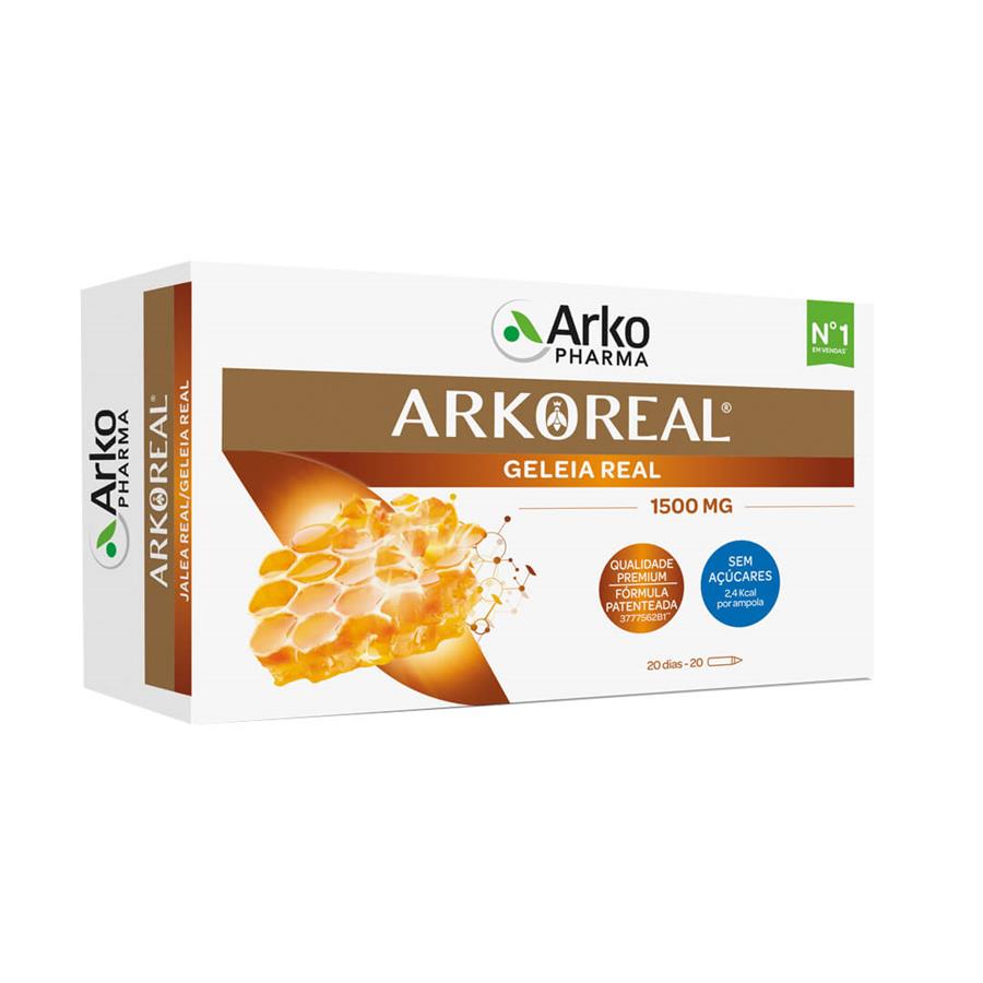 Arkopharma Arkoreal Geleia Real 1500mg 20 Ampolas