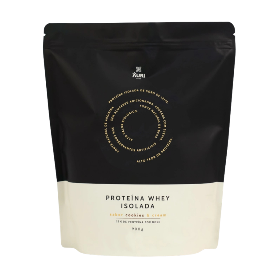 Auri Foods Proteína Whey Isolada Cookies Cream 900 g - imagem principal