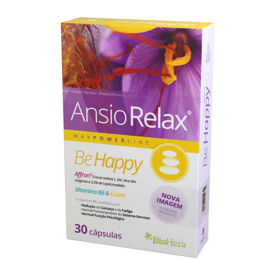 BioHera AnsioRelax Be Happy Affron 30 Cápsulas - imagem principal