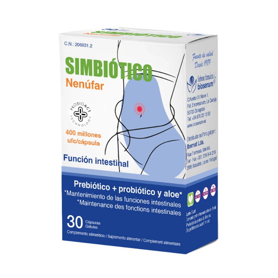 Bioserum Simbiótico Nenufar 30 Cápsulas - imagem principal