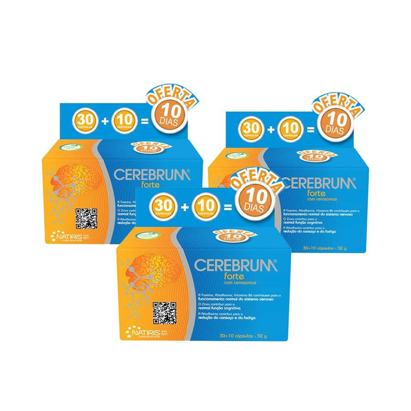 Natiris Cerebrum Forte 30 + 10 Cápsulas - Pack de 3