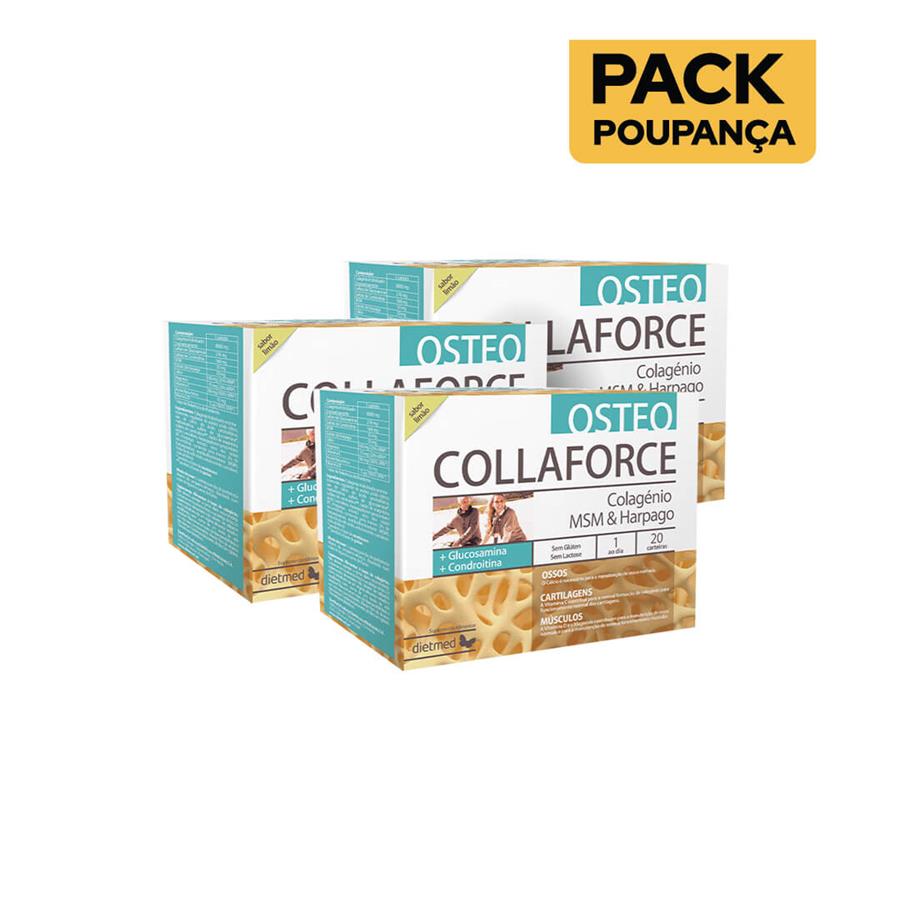 Dietmed Collaforce Osteo 20 Carteiras - Pack de 3