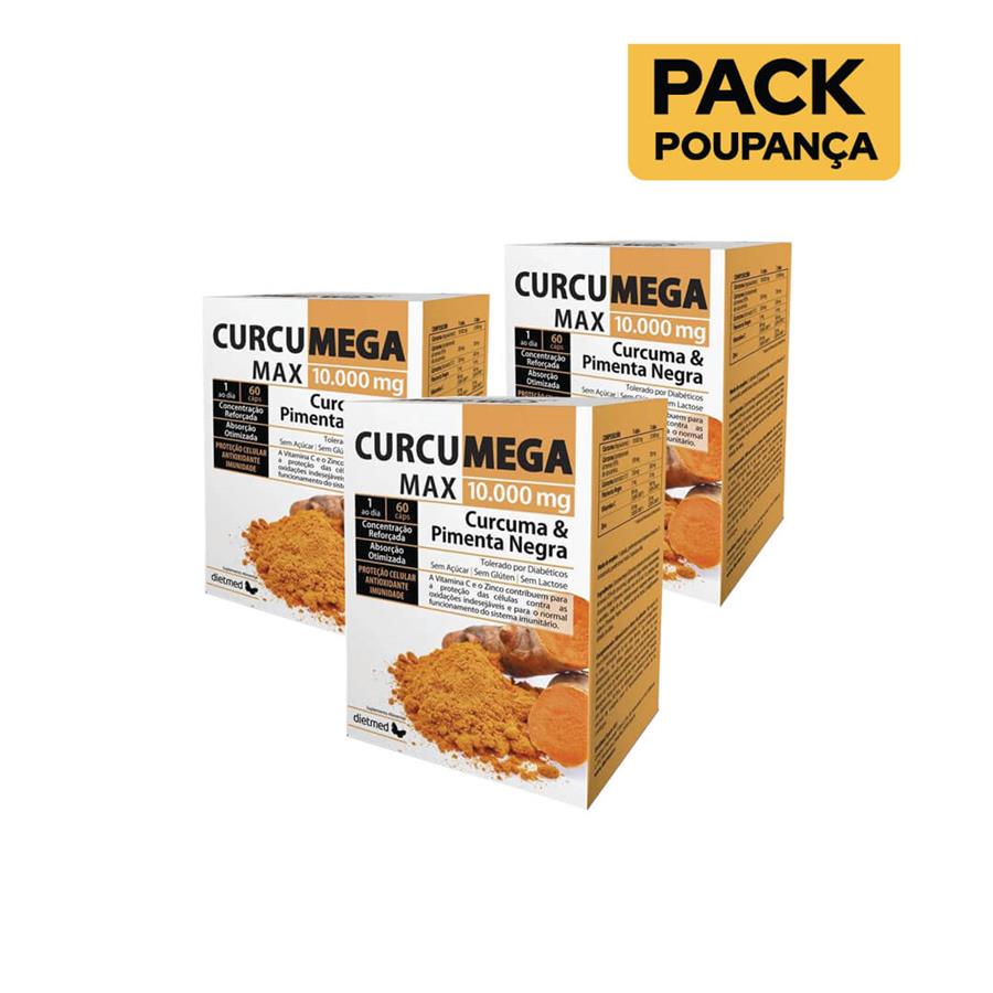 Dietmed Curcumega Max 10.000mg 60 Cápsulas - Pack de 3