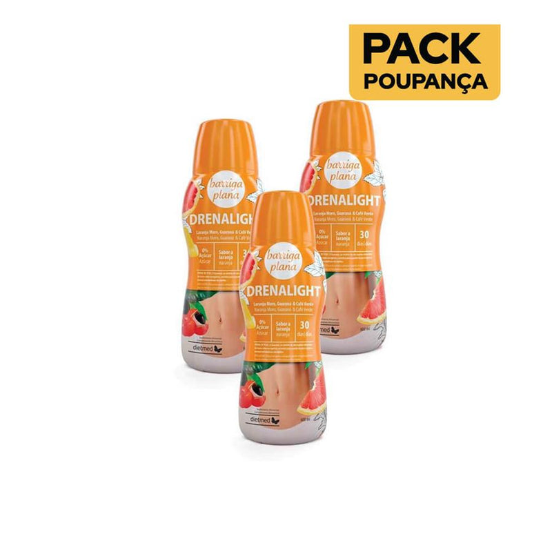 Dietmed Drenalight Barriga Plana 600ml - Pack de 3