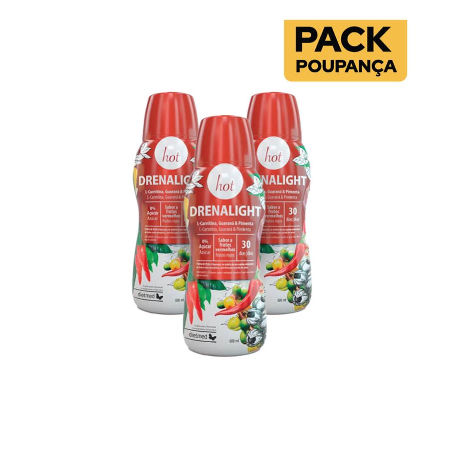 Dietmed Drenalight Hot 600ml - Pack de 3