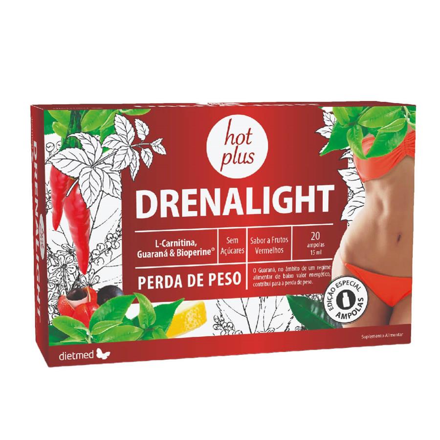 Dietmed Drenalight Hot Plus 20 Ampolas