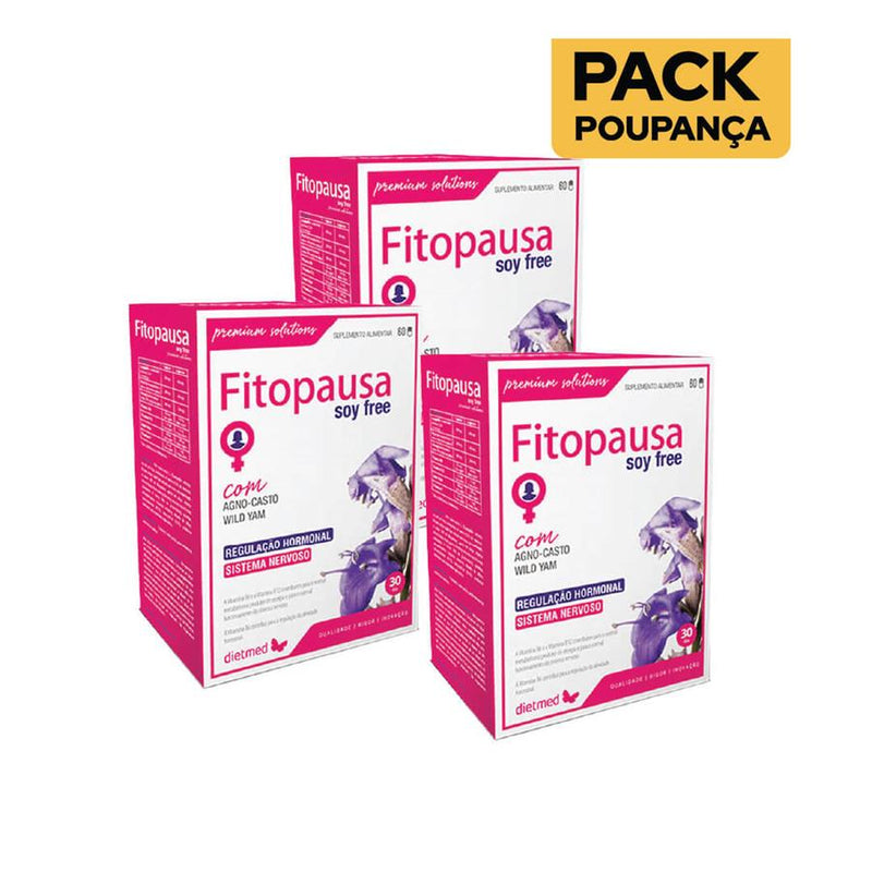 Dietmed Fitopausa Soy Free 60 Cápsulas - Pack de 3