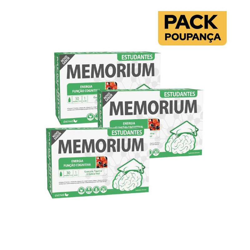 Dietmed Memorium Estudante 30 Ampolas - Pack de 3