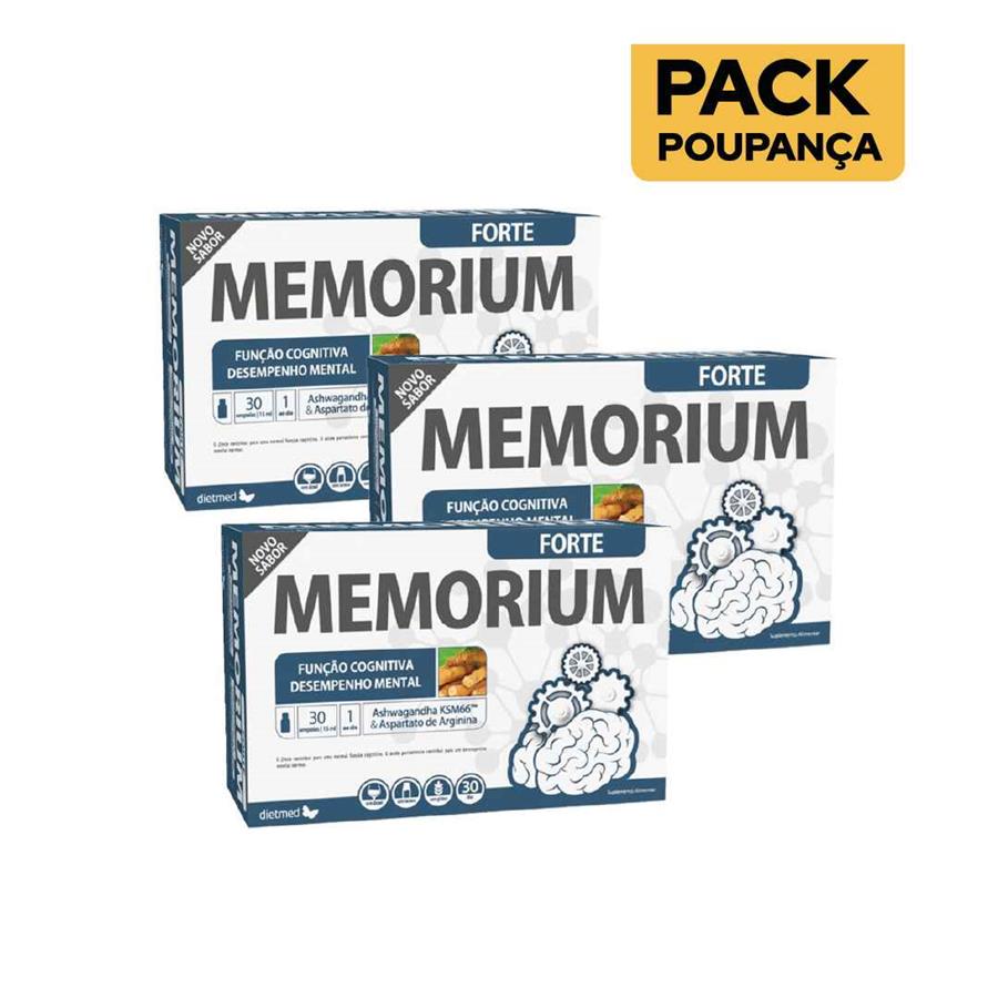 Dietmed Memorium Forte 30 Ampolas - Pack de 3