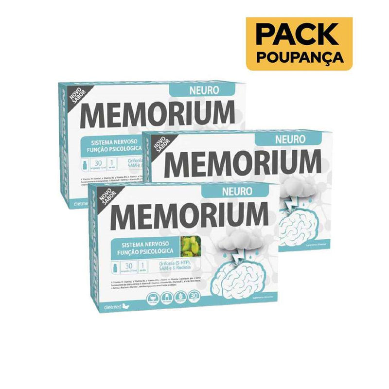 Dietmed Memorium Neuro 30 Ampolas - Pack de 3