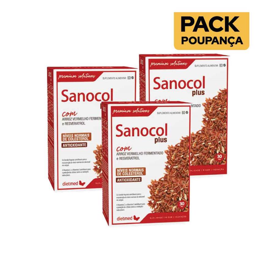 Dietmed Sanocol Plus 60 comprimidos - Pack de 3