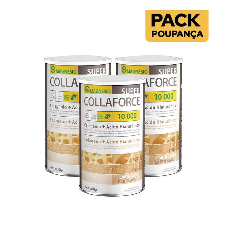 Dietmed Super Collaforce Limão 10.000mg 450g - Pack de 3