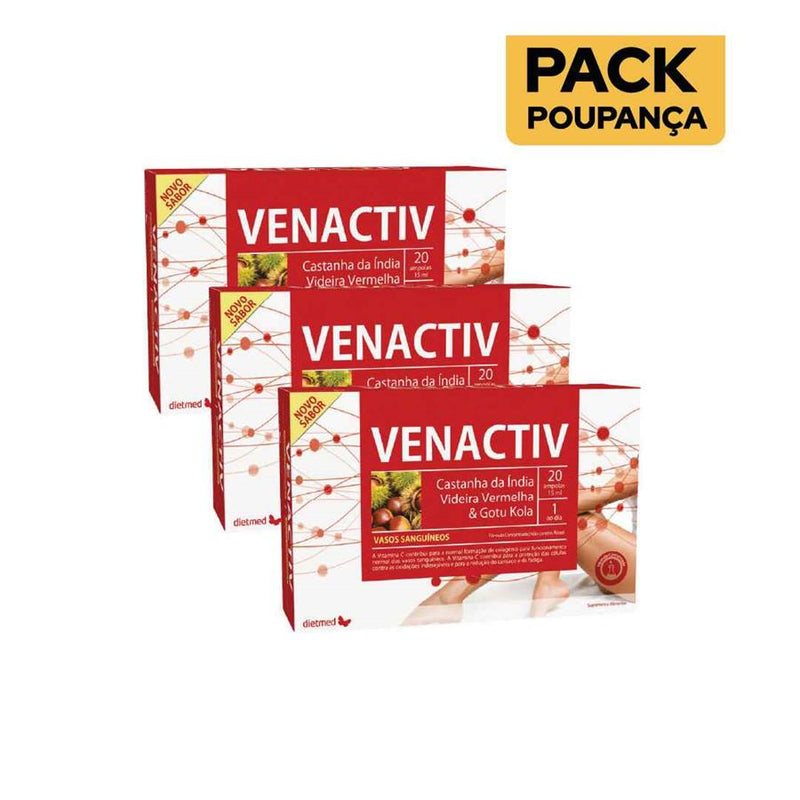 Dietmed Venactiv 20 ampolas - Pack de 3