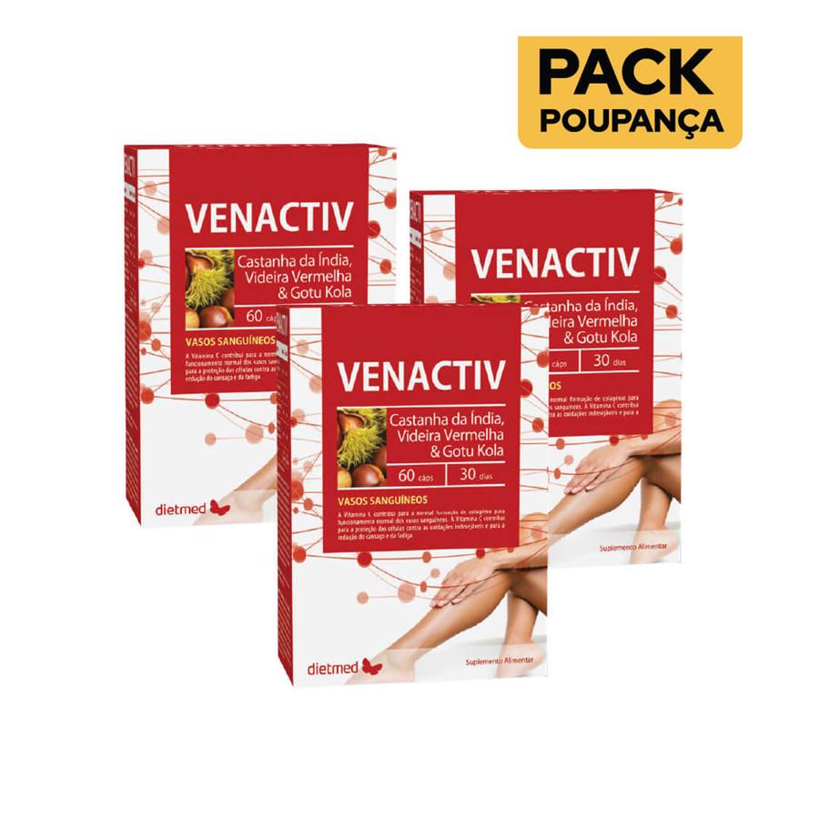 Dietmed Venactiv 60 Cápsulas - Pack de 3