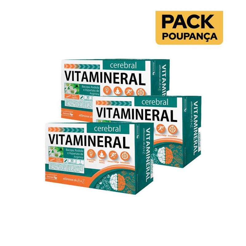 Dietmed Vitamineral Cerebral 30 Ampolas - Pack de 3