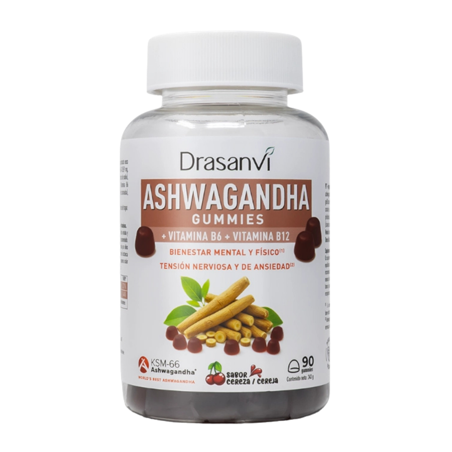 Drasanvi Ashwagandha KSM66 60 Gomas Cereja - imagem principal