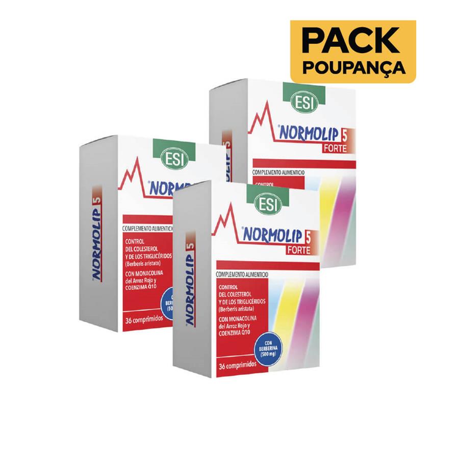 ESI Normolip 5 Strong 36 Comprimidos - Pack de 3