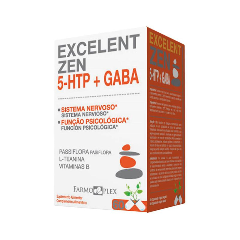 Farmoplex Excelent Zen 5-HTP + Gaba 60 cápsulas