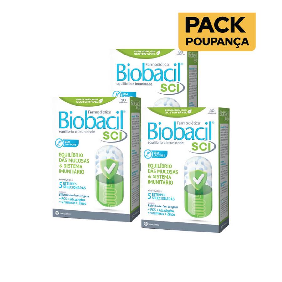 Farmodiética Biobacil SCI 30 Cápsulas - Pack de 3