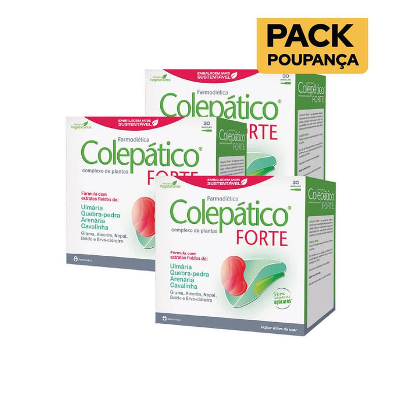 Farmodiética Colepatico Forte 30 Ampolas - Pack de 3