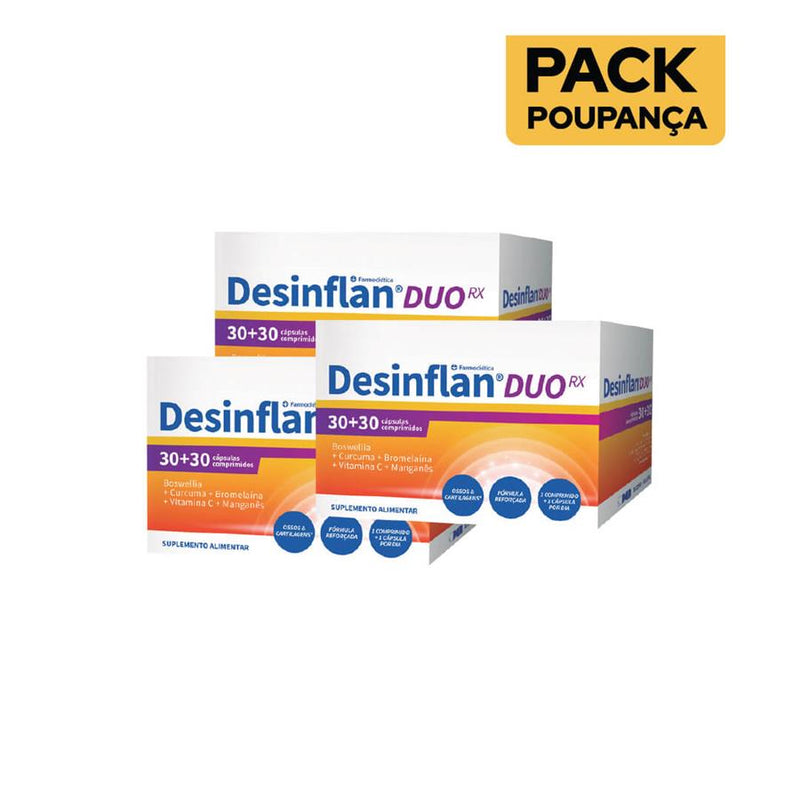 Farmodiética Desinflan Duo Rx 30 Cápsulas + 30 Comprimidos - Pack de 3