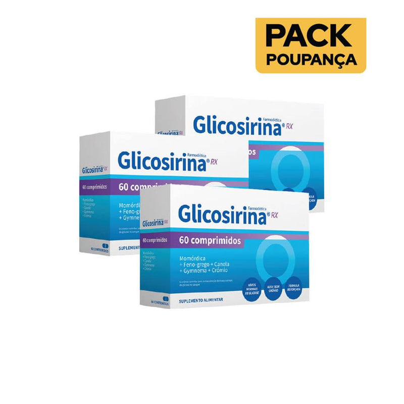 Farmodiética Glicosirina RX 60 Comprimidos - Pack de 3