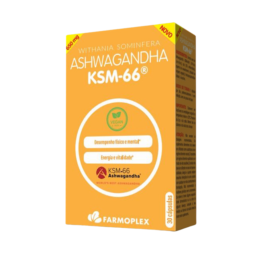 Farmoplex Ashwagandha KSM-66 30 Cápsulas - imagem principal