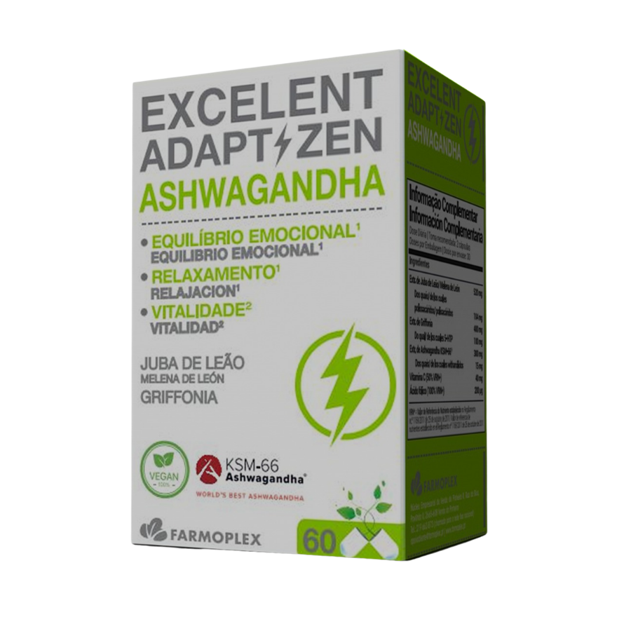 Farmoplex Excelent Adapt Zen 60 Cápsulas Vegan - imagem principal