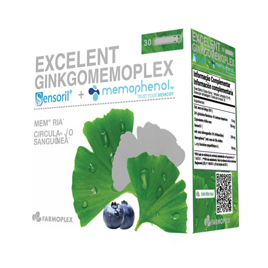 Farmoplex Excelent Ginkgomemoplex 30 Ampolas - imagem principal