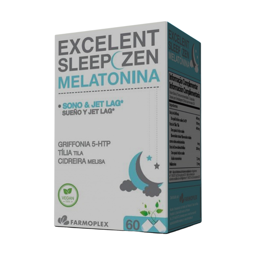Farmoplex Excelent Sleep Zen 60 Cápsulas Vegan - imagem principal