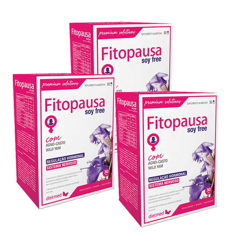 Dietmed Fitopausa Soy Free 60 Cápsulas - Pack de 3