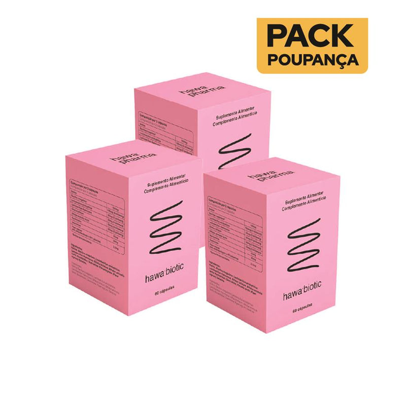 Hawa Biotic 60 Cápsulas - Pack de 3