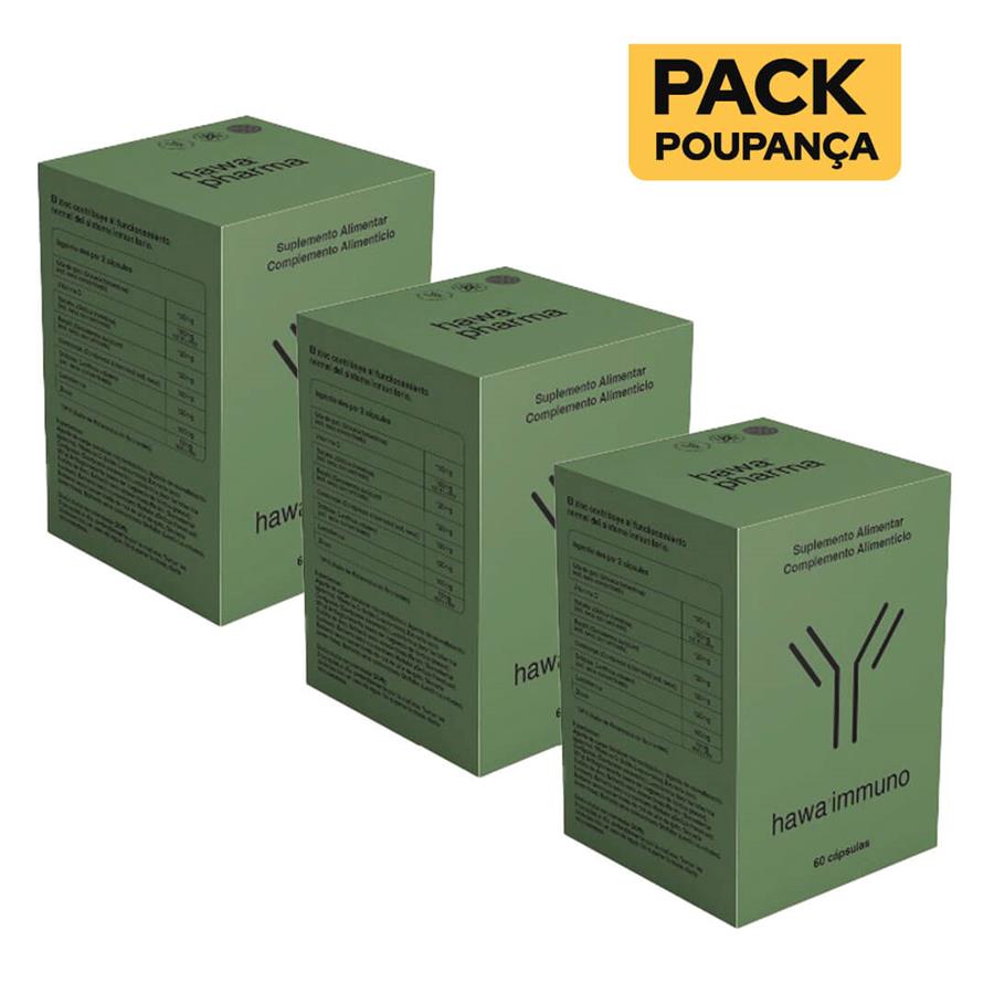 Hawa Immuno 60 Cápsulas - Pack de 3