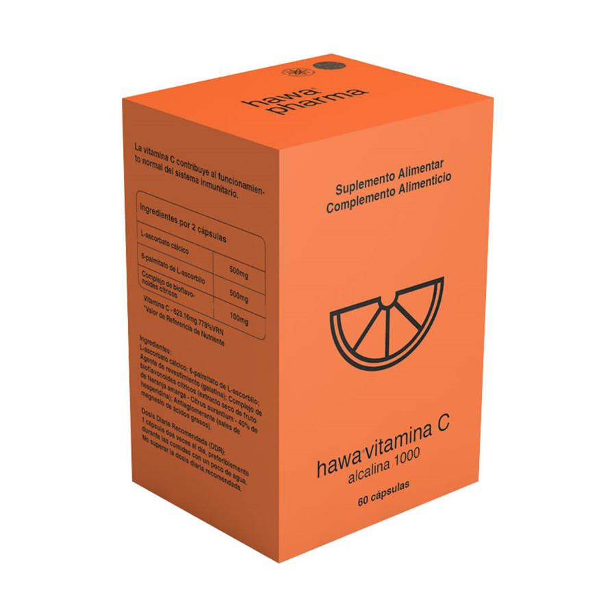 Hawa Vitamina C 1000mg Alcalina 60 Cápsulas - imagem principal