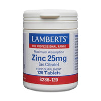 Lamberts Zinc 25 mg 120 comprimidos
