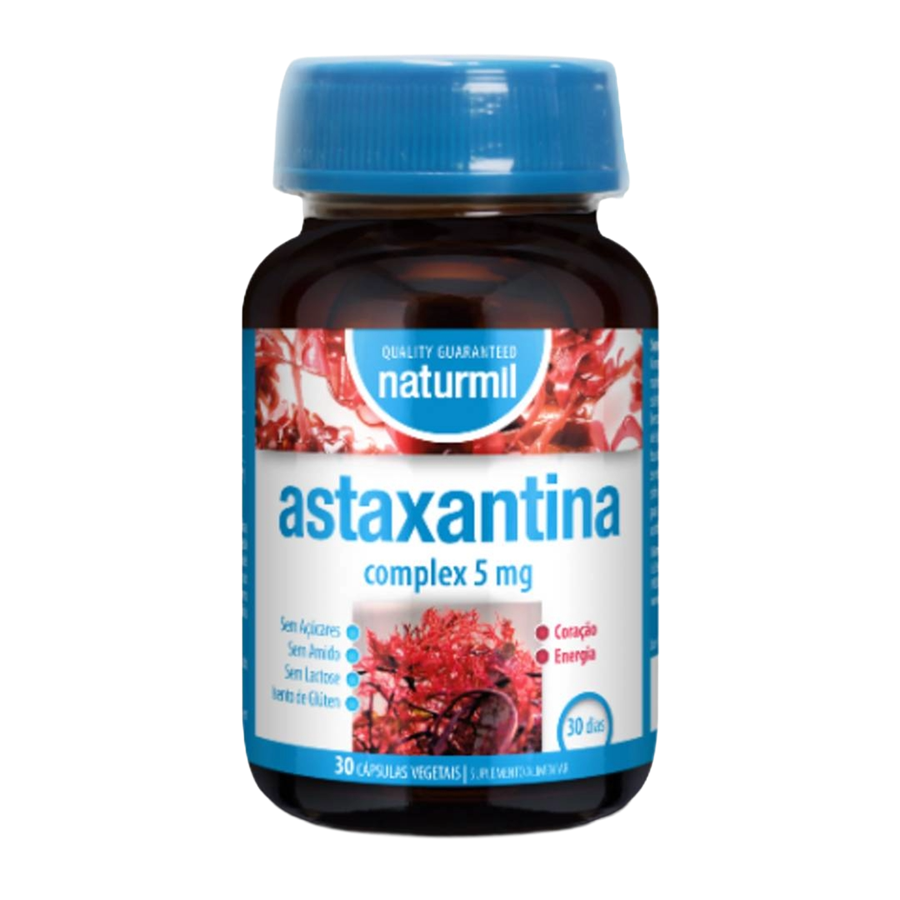 Naturmil Astaxantina Complex 5 mg 30 Cápsulas Vegetais - imagem principal