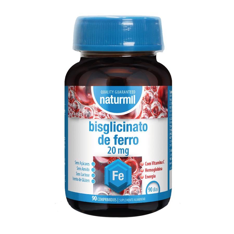 Naturmil Bisglicinato de hierro 90 comprimidos - imagem principal