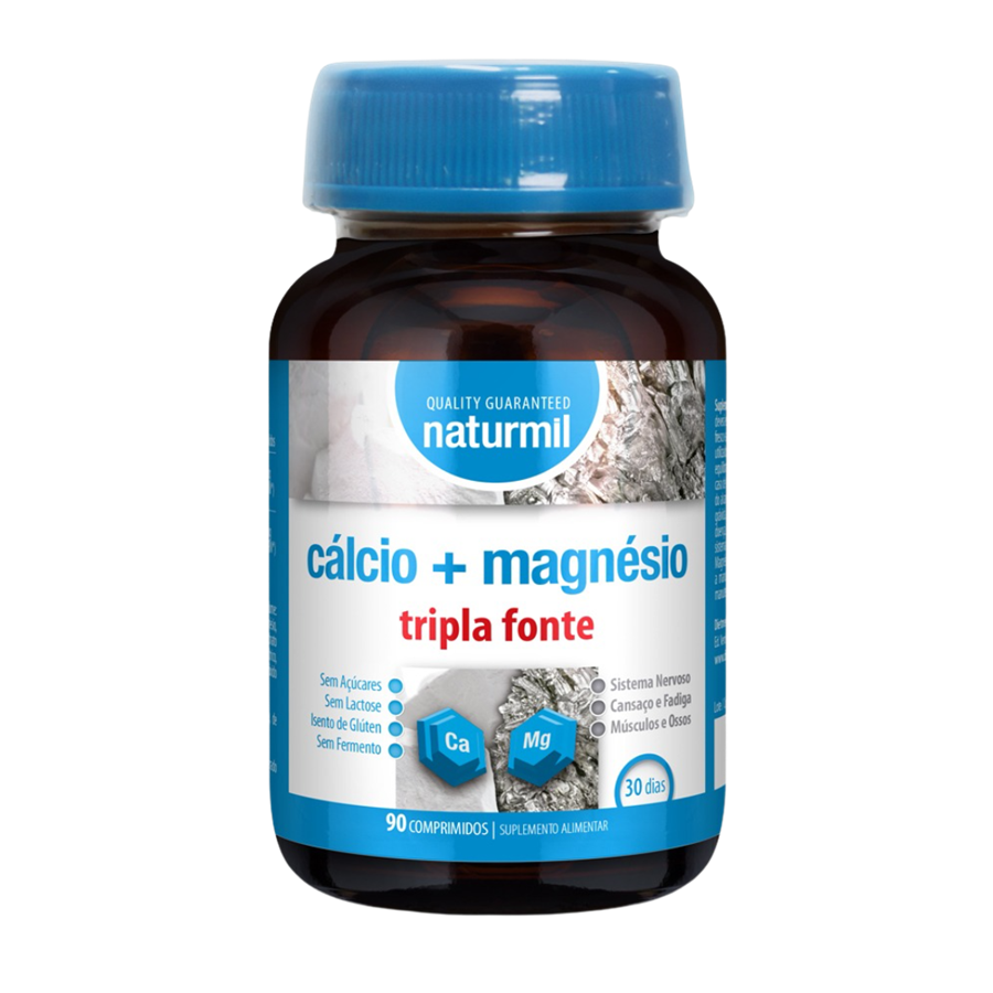 Naturmil Cálcio + Magnésio Tripla Fonte 90 Comprimidos - imagem principal