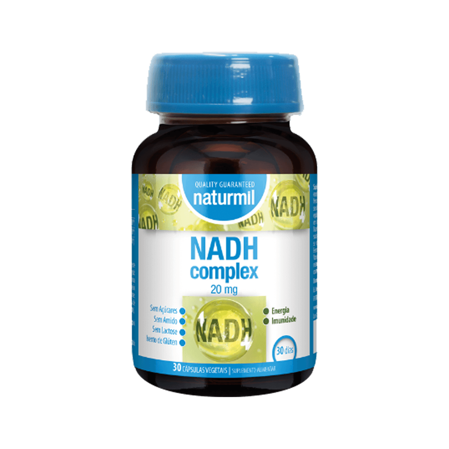Naturmil NADH Complex 20 mg 30 Cápsulas Vegetais