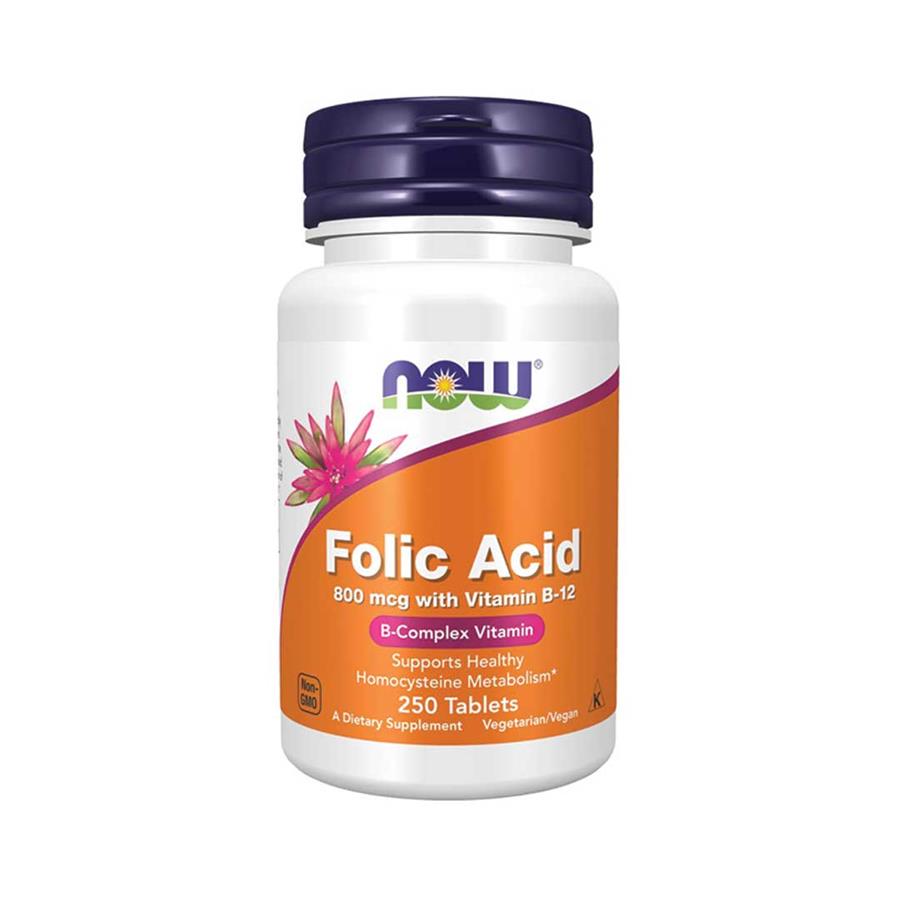 Now Ácido Fólico 800mcg 250 Comprimidos - imagem principal