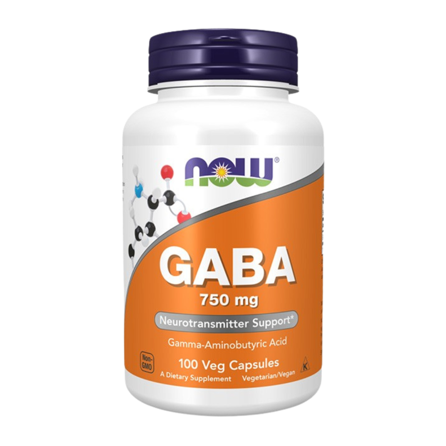 Now GABA 750 mg 100 Cápsulas Vegetais - imagem principal