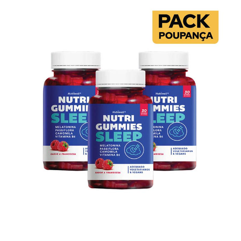 Nutriwell Nutrigummies Sleep 30 gomas - Pack de 3