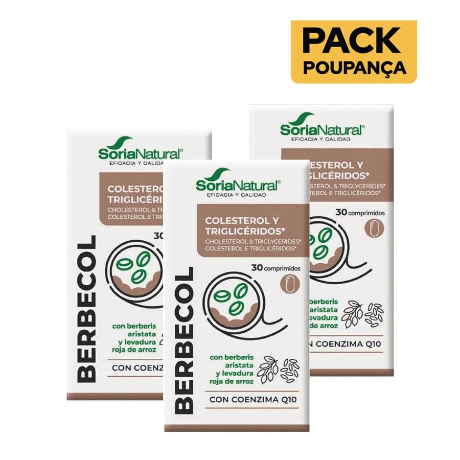 Soria Natural Berbecol 30 Comprimidos - Pack de 3