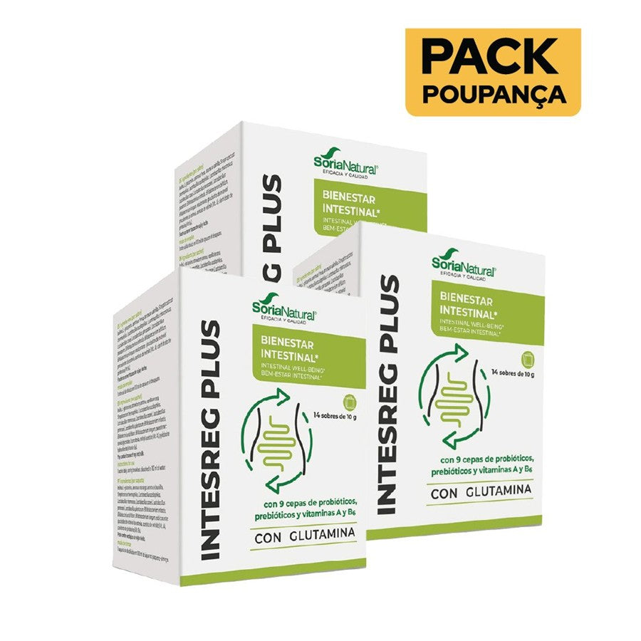 Soria Natural Intesreg Plus 14 Saquetas - Pack de 3