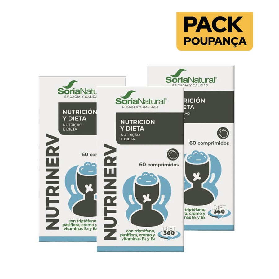 Soria Natural Nutrinerv 60 Comprimidos - Pack de 3