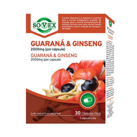 Sovex Guaraná & Ginseng 2000 mg 30 Cápsulas