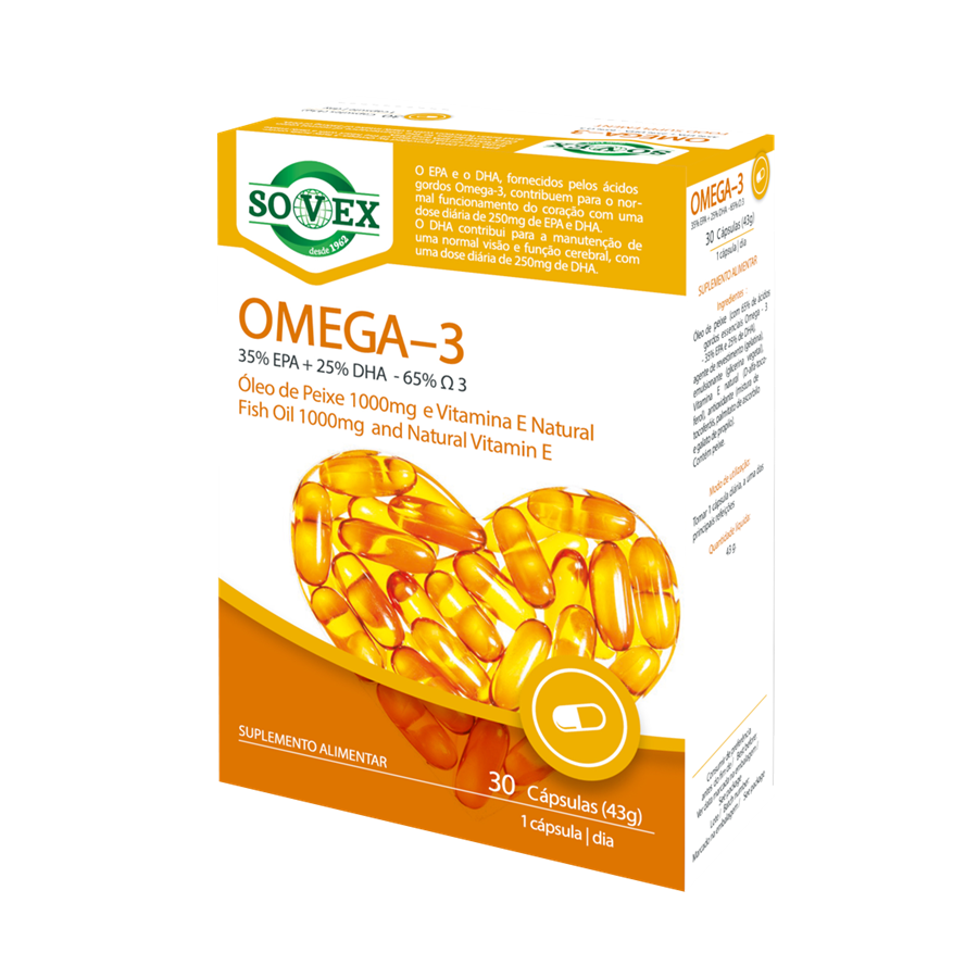 Sovex Ómega 3 (35% EPA + 25% DHA) 30 Cápsulas - imagem principal