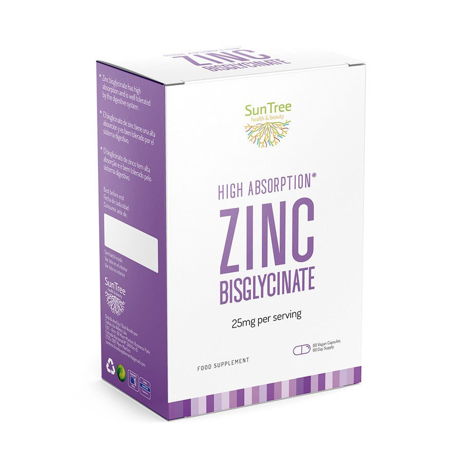 SunTree Zinc Bisglycinate 60 Cápsulas - imagem principal