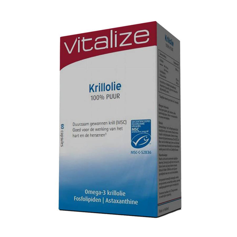 Vitalize Óleo de Krill 100% Puro 60 Cápsulas